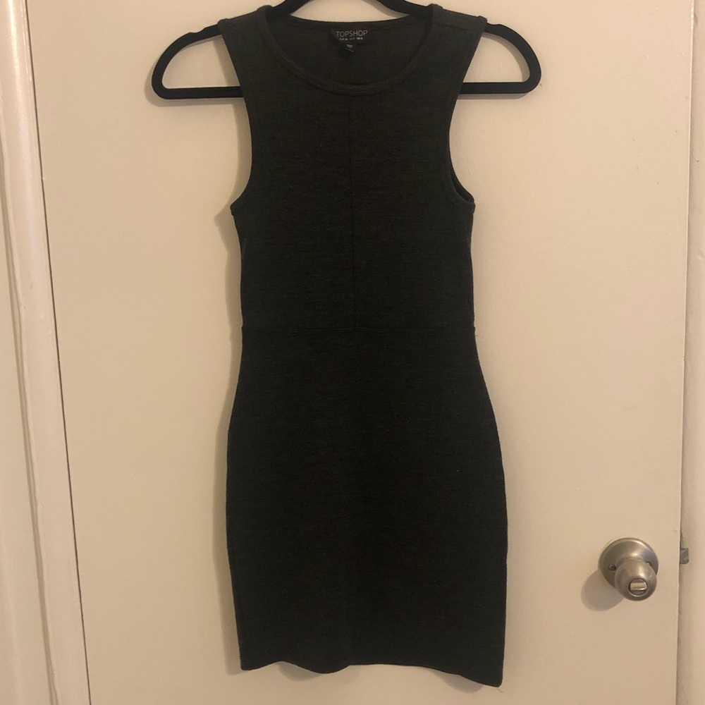 Dark Gray Top Shop Dress